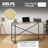 D_695271-MLA96086640575_102025-O.jpg Escritorio Para Oficina Y Hogar Melamina Madera 120 Cm Roble Kendal Con Caño Negro Moderno Minimalista Home Office Mesa... Roble Kendal / Negro