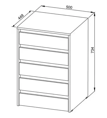 D_695413-MLA69536941426_052023-O.webp Cajonera Chiffonier 5 Cajones Para Interior Placard. Cpd5c