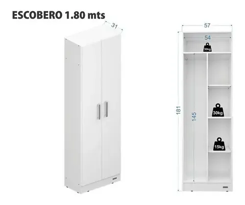 D_696372-MLA99891321541_112025-O.webp Mosconi ESCOBERO 1.80 M EXPRESS BLANC