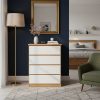Cajonera Chifonier Comoda Paraiso Blanco 105 X 60 X 43