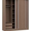 Ropero Placard 3 Puertas, 4 Cajones Nature 182 X 219 X 60