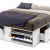 Cama Box 2 Plazas Queen Xl Extensible 140 Cm O 160 Cm Con Cajones Zapateros Baulera Color Blanca Dormitorio Moderna Guardado Completo Cam160 Dielfe