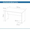 D_697340-MLA85729450850_062025-O.webp Escritorio P- Oficina Sin Cajon. (opiconal) 1.20 X 0.70 3911