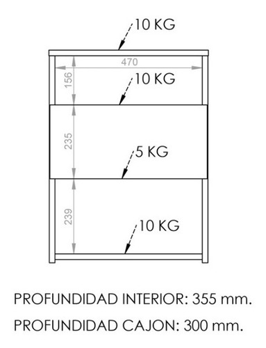 D_698426-MLA45241346859_032021-O.jpg Espectacular Mesa De Luz 1 Cajon C- Correderas- 1 Espacio