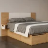 Cama Box 2 Plazas Queen Xl Extensible 140 Cm O 160 Cm Con Cajones Zapateros Baulera Roble Kendal Dormitorio Moderna Guardado Completo Cam160 Dielfe