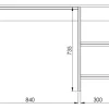 Escritorio Mesa De Trabajo Hogar Oficina Para Computadora Cpu 3 Estantes 120cm Color Blanco Y Roble Natural Ees120 Dielfe Roble Natural / Blanco