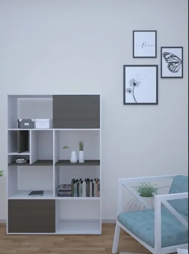 Biblioteca Organizador Con Estantes 103 X 154 X 36- Obl 117