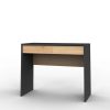 D_701003-MLA99849393371_112025-O.jpg Escritorio Para Oficina Madera Melamina Moderno Nordico 100cm Niños Adultos Home Office Computadora Notebook Con Cajones Gris Roble Kendal Compacto Ecn100 Dielfe
