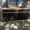 Bahiut Vajillero 4 Puertas, 4 Cajones. 180 X 90 X 40- Negro