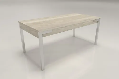 Mesa Cocina Comedor Capri Fija 140 X 0.90. Base Cromada