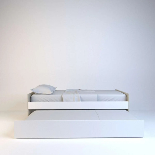 Cama 1 Plaza 0.80 Mts. Con Marinera. Melamina. Dolfin