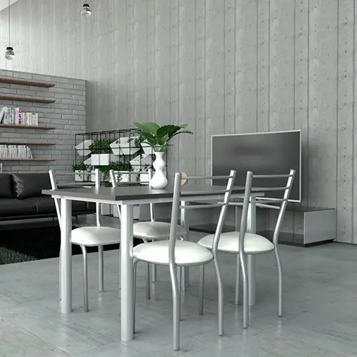 D_704902-MLA46364644778_062021-O.jpg Combo Cocina Comedor Mesa 1.10 X 80+ 4 Sillas De Caño Dakar