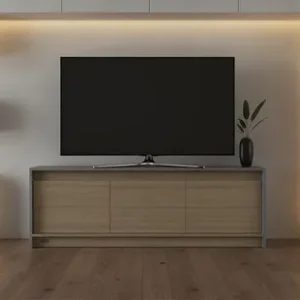 Rack Mesa Para Tv Minimal - 3 Puertas- 128 X 53 X 36