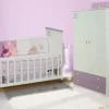 Cuna Melamina C- Baranda Deslizable Detalles Laqueados- Quad