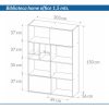 Biblioteca Organizador Con Estantes 103 X 154 X 36- Obl 117