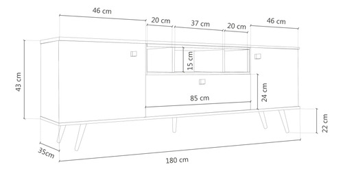 D_708211-MLA108542838956_032026-O.jpg Rack Mesa Para Tv Led 65 Escandinava Dl 882- 180 X 65 X 35