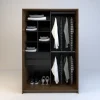 Ropero Vestidor Sin Puertas, 2cajones. 120 X 180 - Cod 6511