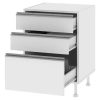 Bajo Mesada 2 Puertas, 3 Cajones. 160- 58- 82. Perfil Jb 160