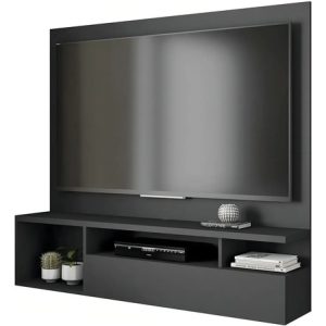 Panel Para Tv De Hasta 55 Pulgadas Brasil 1 Puerta Negro