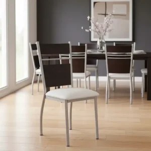 Juego De 6 Sillas Caño Reforzado- Doble Respaldo - Tokyo