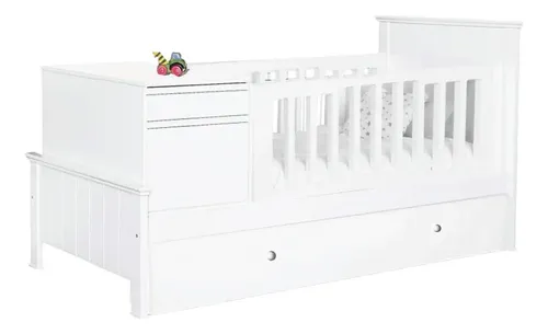 D_709767-MLA82137202939_012025-O.webp Cama Cuna Funcional Laqueada Elegante - Con Carro Cama- 801