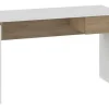 D_709958-MLU78164420816_082024-O.webp Escritorio Moderno Hogar Oficina Minimalista Mesa De Trabajo Computadora Notebook Estudio Funcional Espacios Un Cajon Dielfe Color Blanco Con Roble Kendal Bzec120 Dielfe Blanco / Roble Kendal