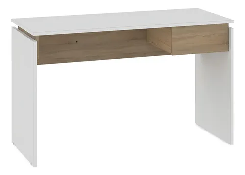 D_709958-MLU78164420816_082024-O.webp Escritorio Moderno Hogar Oficina Minimalista Mesa De Trabajo Computadora Notebook Estudio Funcional Espacios Un Cajon Dielfe Color Blanco Con Roble Kendal Bzec120 Dielfe Blanco / Roble Kendal