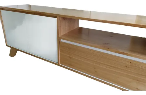 D_710314-MLA78528717114_082024-O.webp Rack Para Led Consola Paraiso Melamina Blanca 130 X 60 X 40