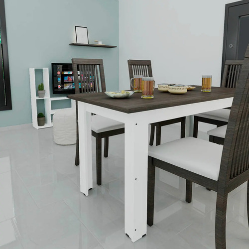 Mesa De Cocina Comedor 1.50 X 0.70 Lmr 150. Tapa Y Patas Mel