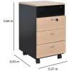 Cajonera Archivo Fichero Rodante 3 Cajones Cod. 525