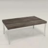 Mesa De Living Luar- Fija- Patas Cromadas- 90 X 56