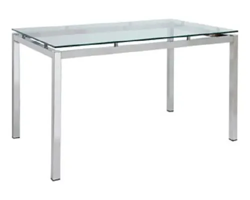 D_712202-MLA72158211946_102023-O.webp Mesa Cocina Comedor Vidrio. Base Cromada 3 . 140 X 85. Paris