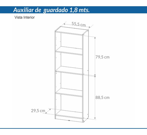 Despensero Organizador 2 Puertas- 180 X 58 X 34- Cag 181