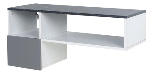 Mesa Flotante Comodin Tv Led Mueble Aéreo 1 Cajon Y Estantes
