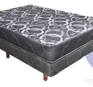 Solo Colchon Genova- 140 X 190 X 24. Resortes. Tela Jackard