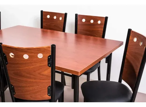 Combo Cocina Comedor Mesa Melamina 140 + 6 Sillas Venecia