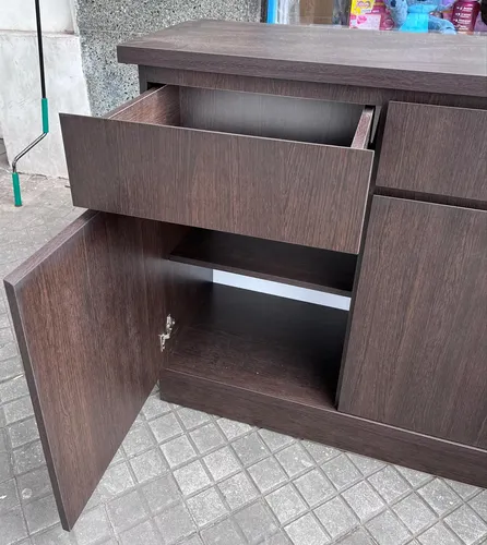 Bahiut Rack Vajillero 3 Caj. 4 Puertas- Mdf- 140 X 90 X 39