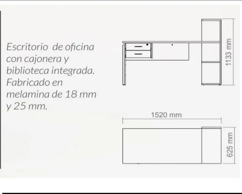 D_716806-MLA41742064597_052020-O.jpg Escritorio Con Archivo. 2 Cajones. Cod 920
