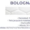 Solo Colchon Bologna- 140 X 190 X 26. Espuma- Doble Pillow