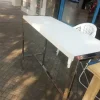 Mesa Barra Desayunador. Tapa Melamina Base Cromada 120 X 45.