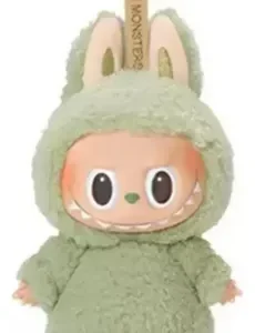 Llavero De Peluche Labubu Macaron Monsters Macaron Color A-verde