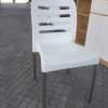 D_718788-MLA52238542681_112022-O.jpg Silla Cocina Comedor. Casco Pvc- Patas De Cromada- Ambar