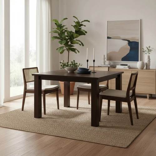 Mesa Cocina Comedor Corpus Cuadrada 1.30 X 1.30 Patas 4 X 4