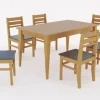 D_719495-MLA79083060632_092024-O.webp Mesa Comedor Escandinava 1.50 X 90 + 6 Sillas Atlantic- Pino