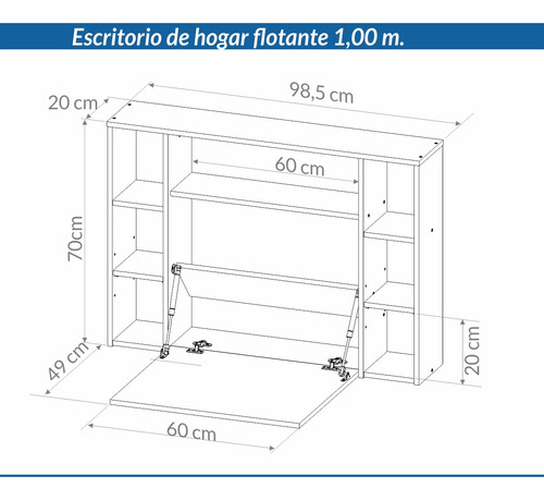 D_721288-MLA86037428675_062025-O.jpg Escritorio Para Notebook Flotante. Oes 100. Piro-