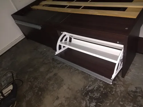 Base Box P- Sommier 140 O 160 X 200- 4 Cajones- 2 Zapateros