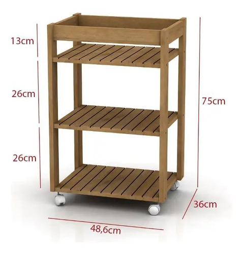 D_722469-MLA71926454276_092023-O.jpg Organizador Linea Wall 3 Estantes Con Ruedas Cod. 540250