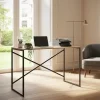 D_723072-MLA100112217603_122025-O.webp Escritorio Para Oficina Y Hogar Melamina Madera 120 Cm Roble Kendal Con Caño Negro Moderno Minimalista Home Office Mesa... Roble Kendal / Negro