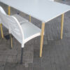 Mesa Cocina Comedor Kaunas. Tapa Melamina Base Made 160 X 82