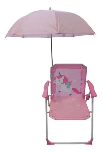 Sillon Reposera Infantil Con Sombrilla. Varios Colores